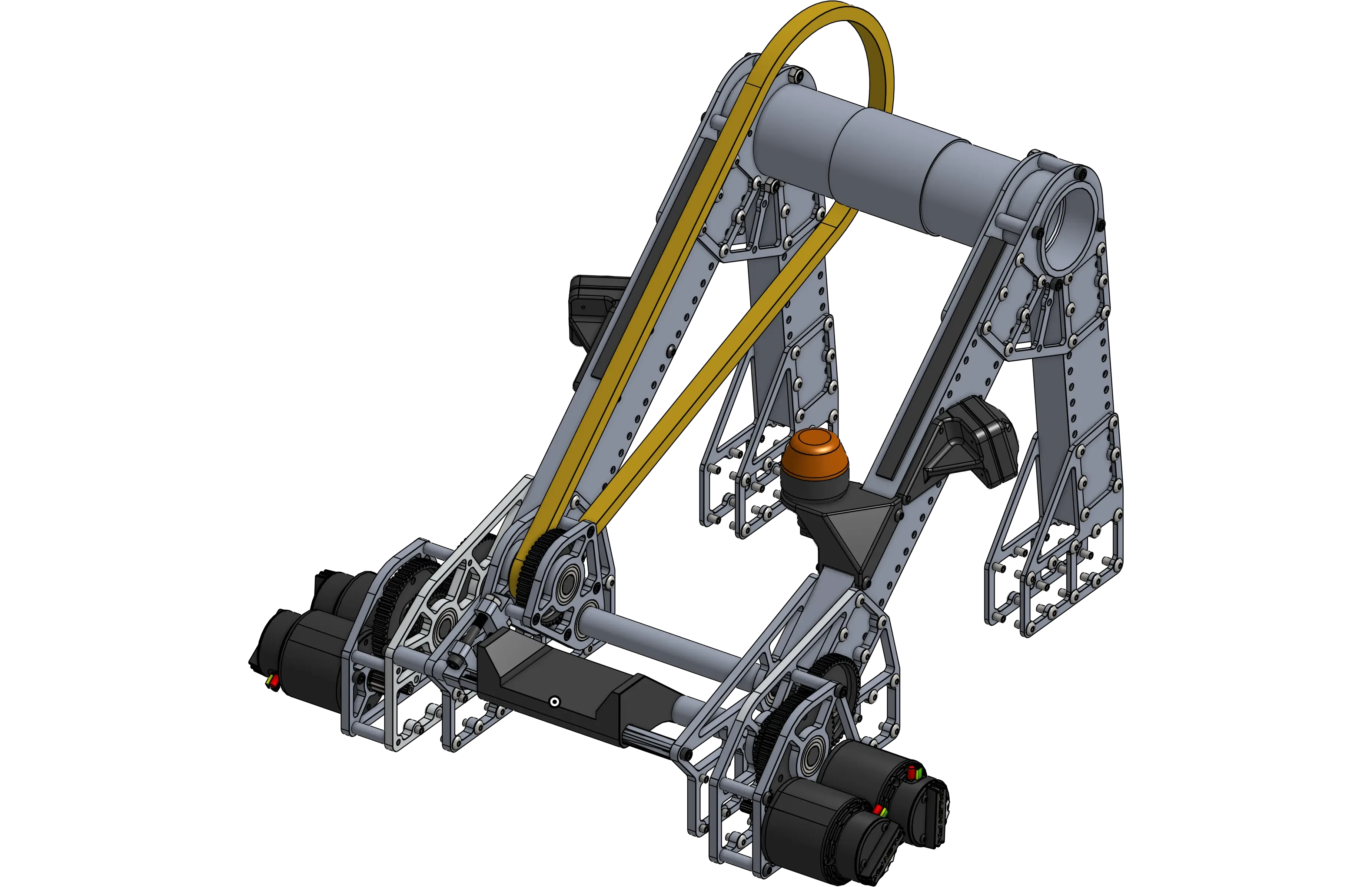 Render CAD do pivô com dead axle da 2910