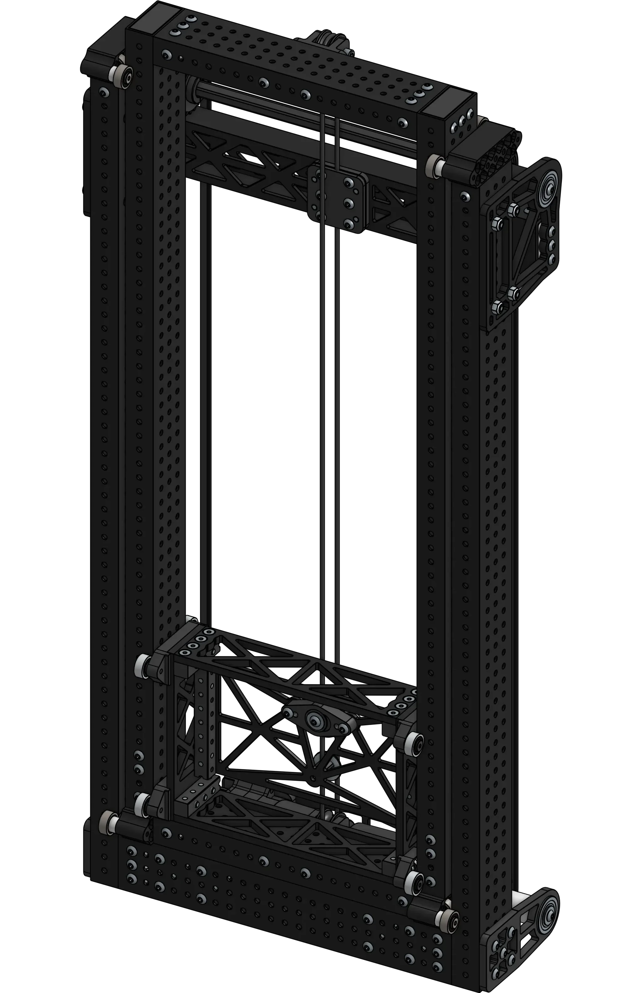 2 stage elevator CAD render