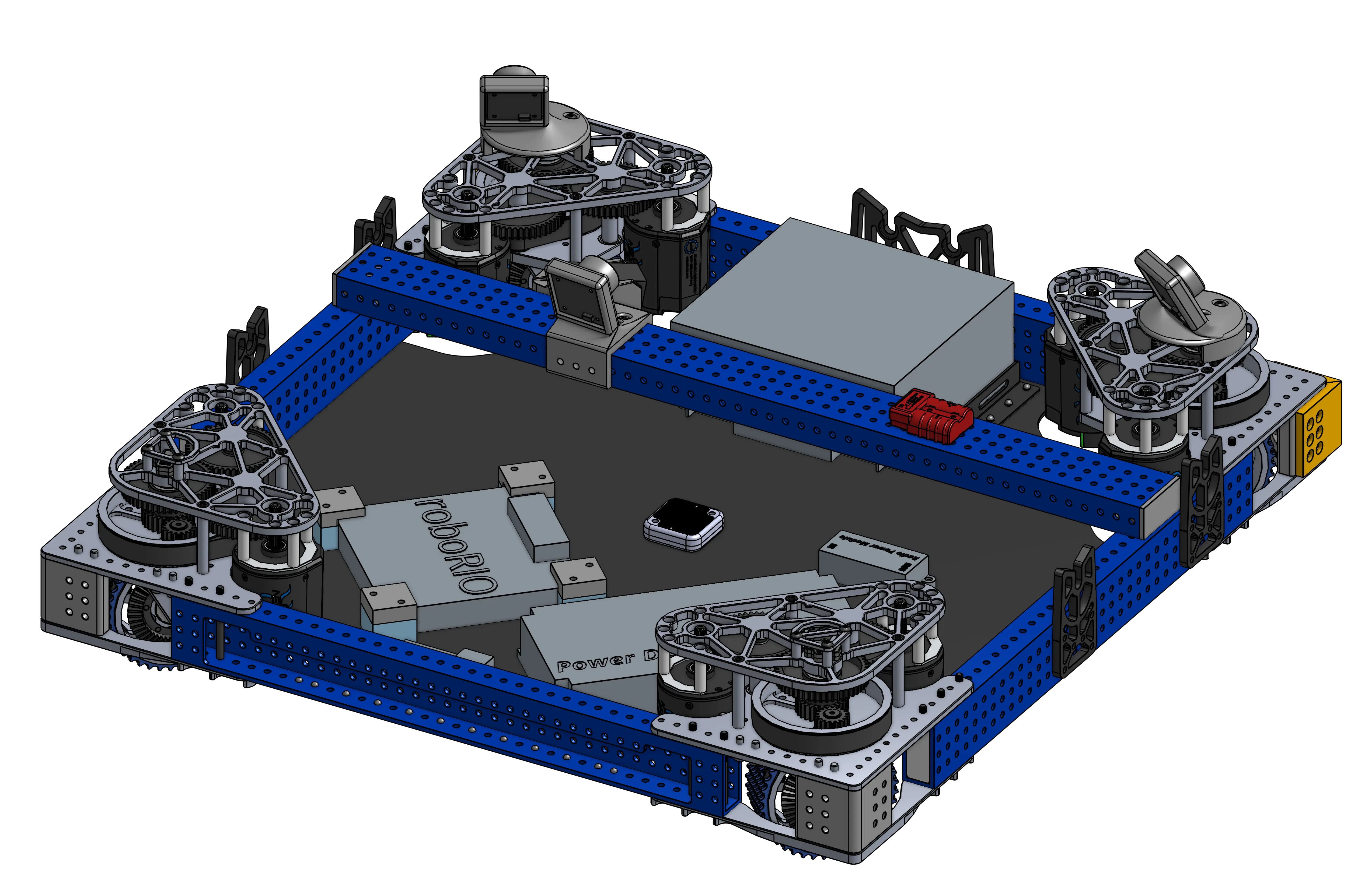 Render CAD do chassi da 6328 no Crescendo