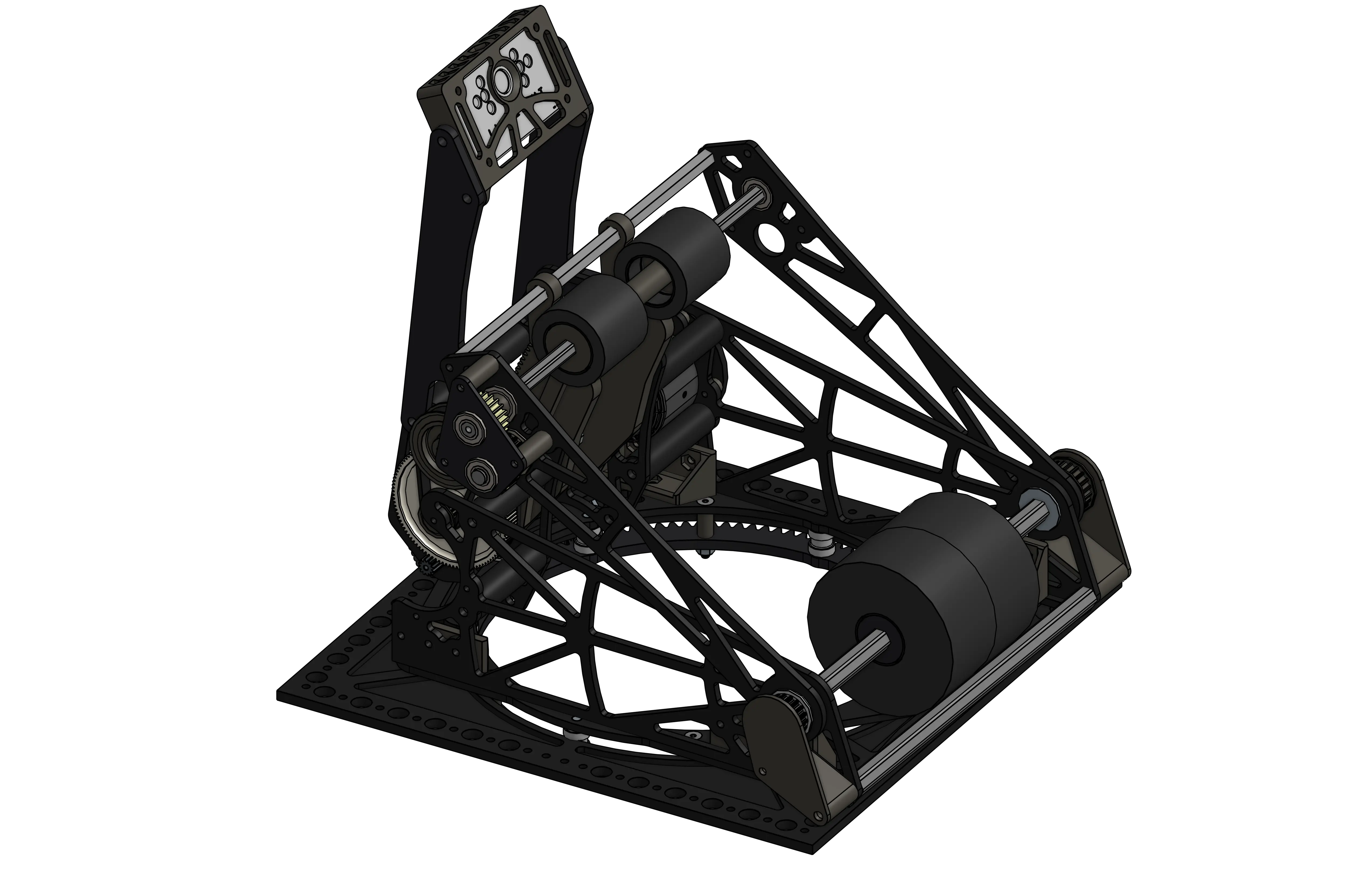 Render CAD do shooter da 6800 no Rapid React