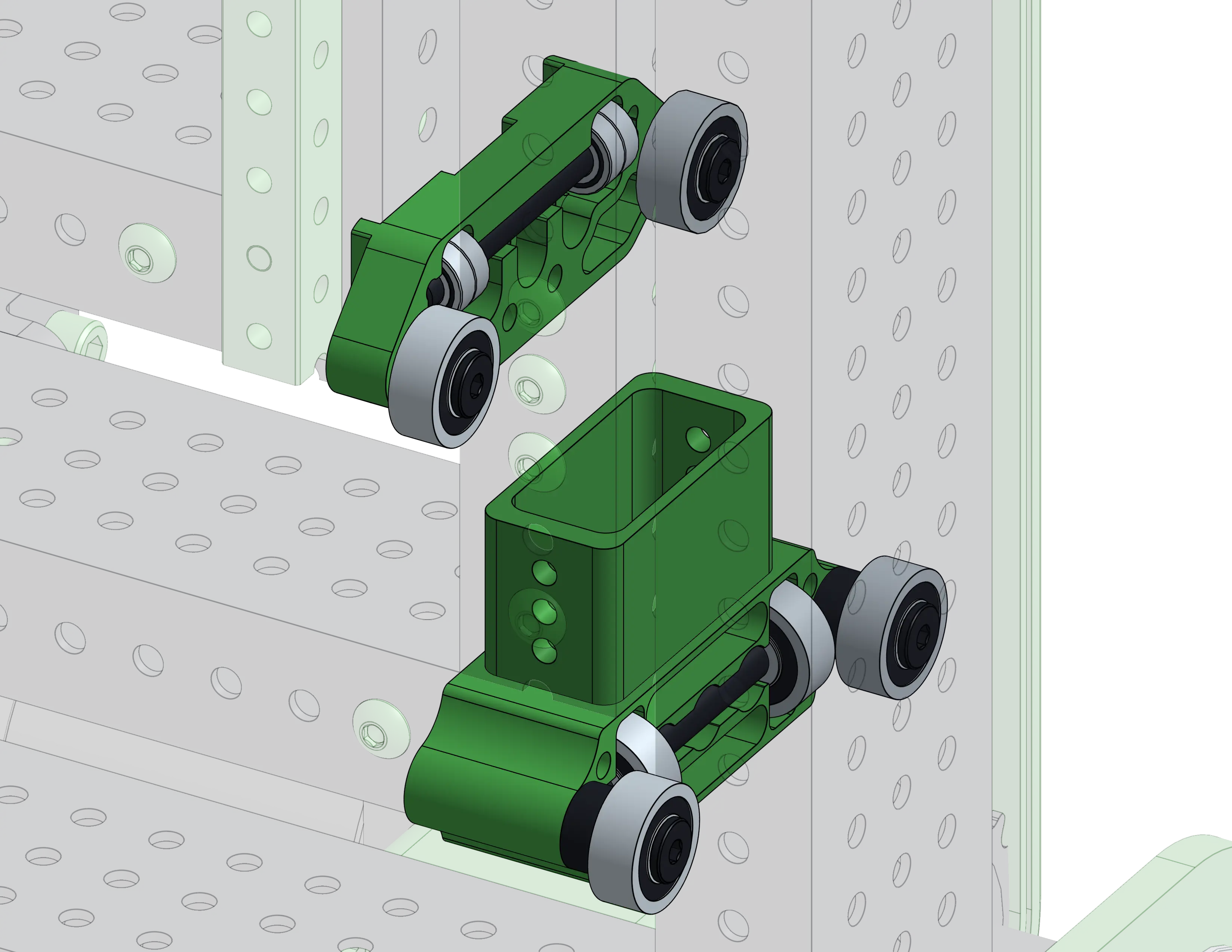 Dois tipos diferentes de blocos de elevador