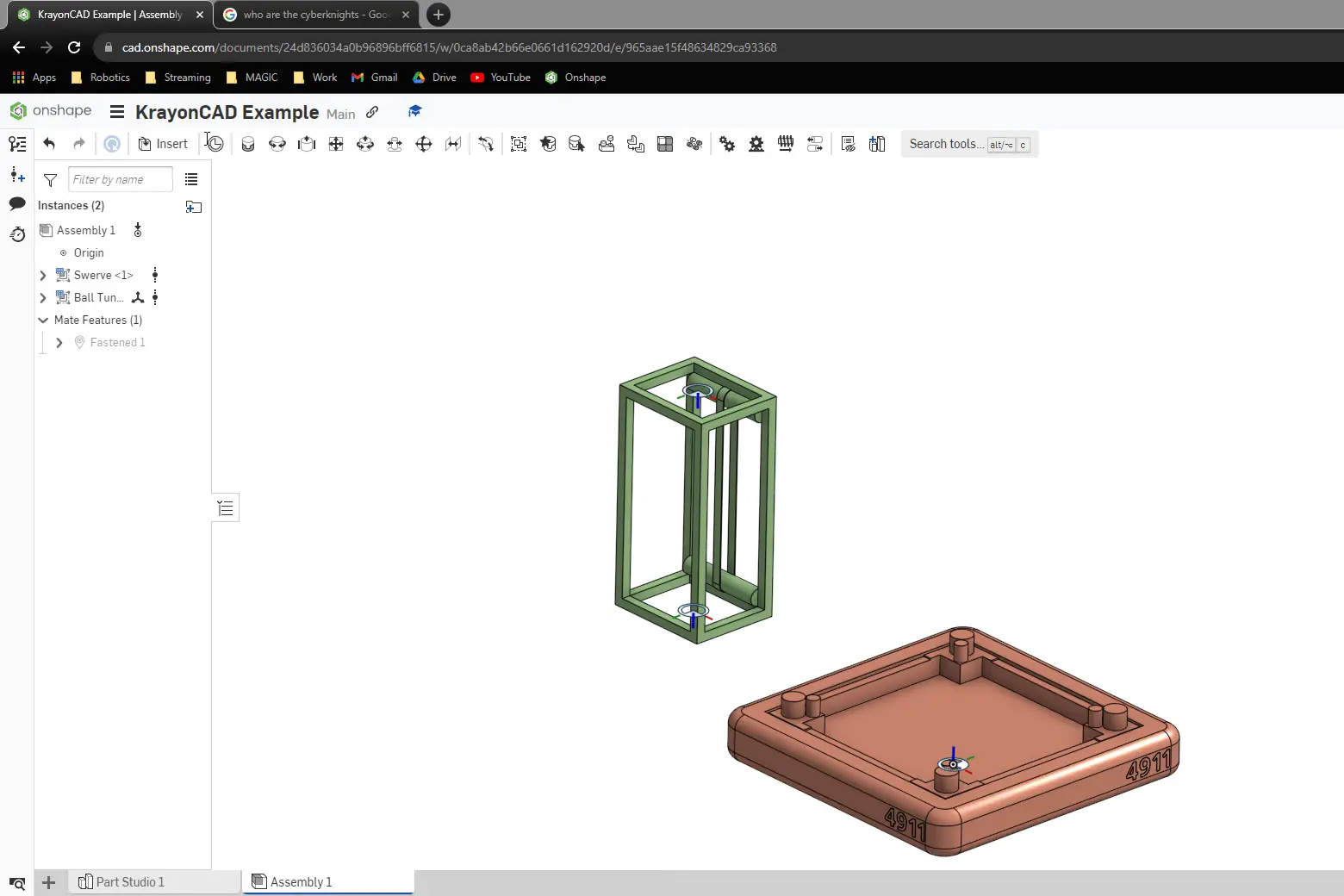 Configurando montagem do KrayonCAD
