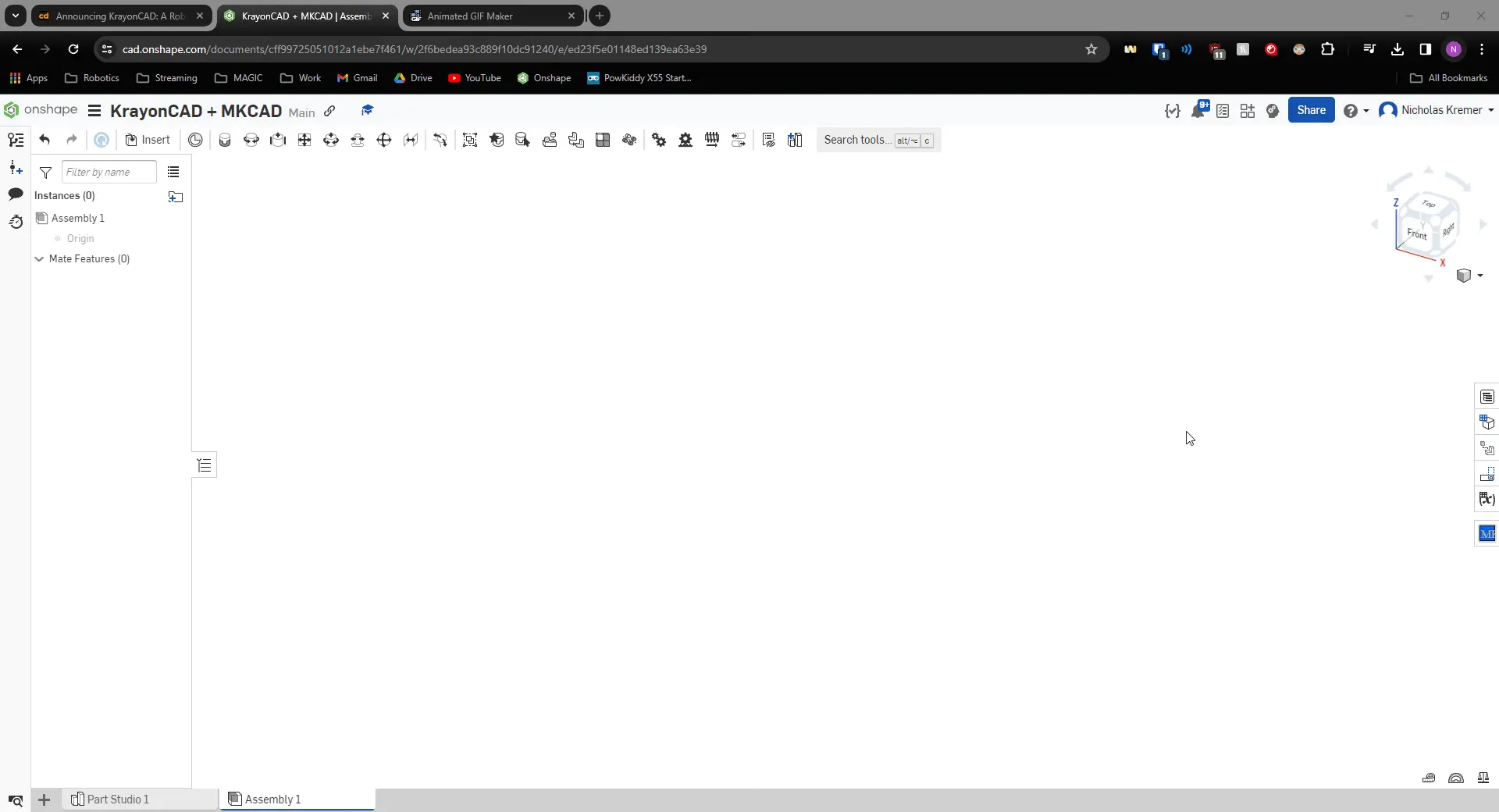 Inserindo montagem do KrayonCAD