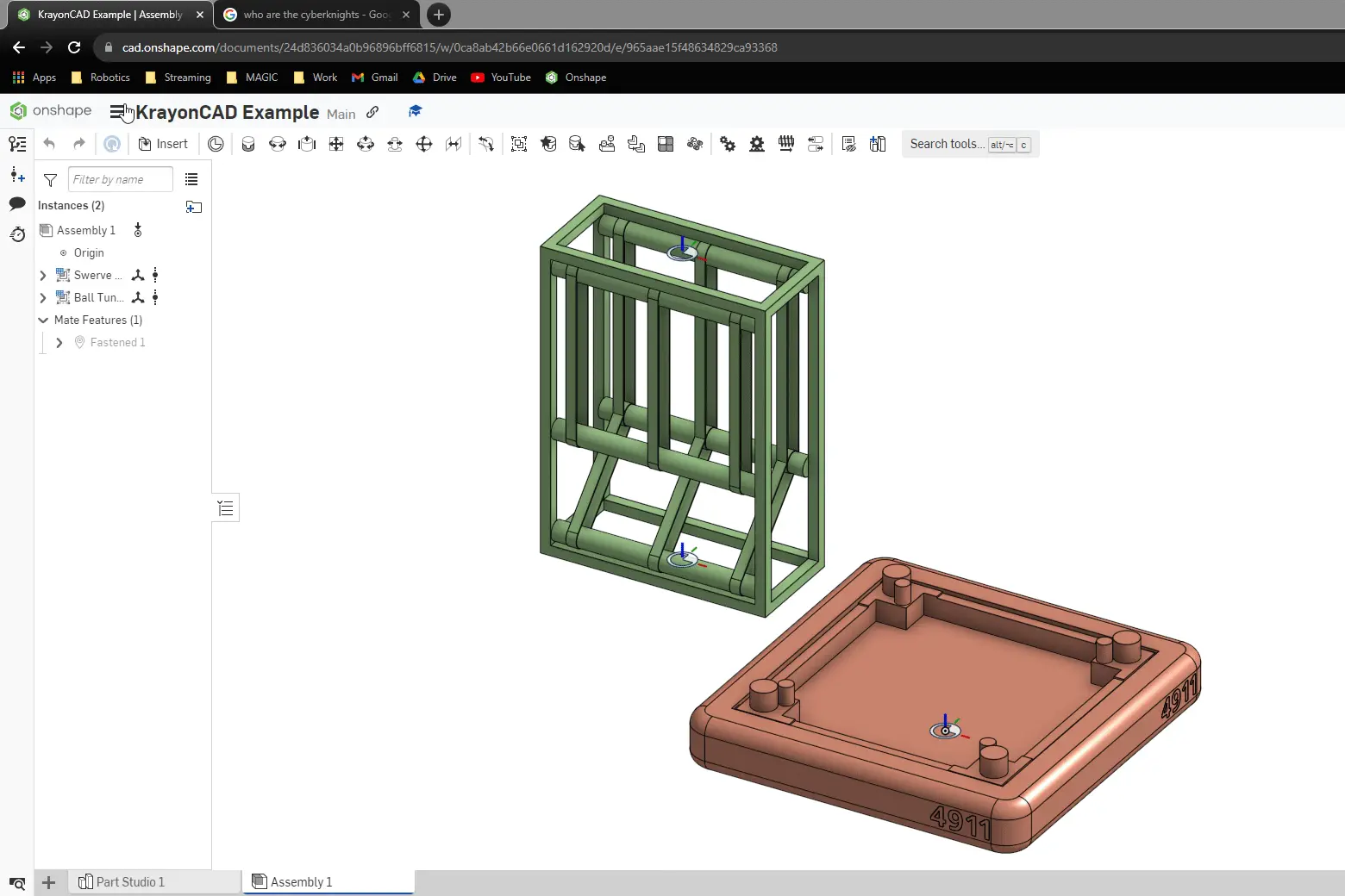 Montando componentes do KrayonCAD